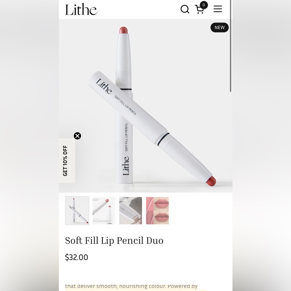 Lithe Soft Fill Lip Pencil Duo - Coral